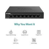 ราคา D-LINK DGS-108GL HUB SWITCH HUB 8 PORT 10/100/1000 (26220424217)