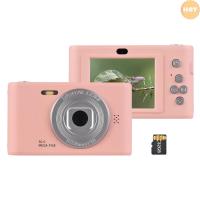 ราคา [2025 ใหม่] 1080พี กล้องดิจิตอลกล้องวิดีโอดิจิตอล 50MP รูปถ่ายเลนส์คู่หน้าจอ 2.4 นิ้ว 8X ซูมดิจิตอลในตัวแฟลชแบตเตอรี่ 32กิกะไบต์ ไม่ การ์ดวันเกิดเทศกาลของขวัญส (42060371049)