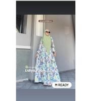 ราคา Aurorahijab.co Lidiya Nature Dress วัสดุเรยอน ลาย้เหนียว Uniqlo Premium Griya Mey (41455725592)