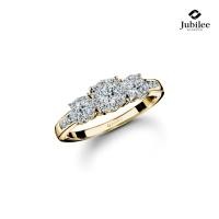 ราคา Jubilee Diamond แหวนเพชร Trinity Channel Ring เพชรแท้ เพชรน้ำ 99 (26667973803)