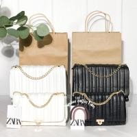 ราคา ZARA MINI QUILTED MIDI CROSSBODY BAG - ฟรีถุงกระดาษ ZR001 (18105535260)