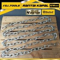 ราคา เหล็กชุบสังกะสี/โซ่เรือ 8 มม. (5/16 นิ้ว) ยาว 4 เมตร ต้นฉบับ (44371464878)