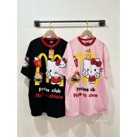 ราคา เสื้อยืดทรงโอเวอร์ไซส์สกรีนลายคิตตี้ (27117052644)