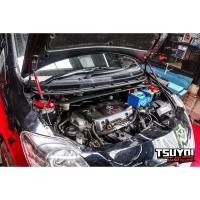 ราคา tsuyoi ค้ำโช๊คหน้า บน สีแดง สีดำ ค้ำโช๊ค ตรงรุ่น Toyota Vios Yaris 1.5 ปี 2006 ค้ำหน้า ค้ำโช๊ค กันโครง Front Strut Bar (26763160313)