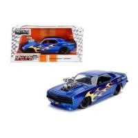 ราคา Jada Bigtime Muscle 1969 Chevrolet Camaro with Blower Engine 1:24 Blue with Yellow Flames (14699105165)