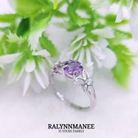 ราคา RP001 แหวนพลอยอเมทิสต์แท้ ( Natural Amethyst ) ตัวเรือนเงินแท้ 925 ชุบทองคำขาว,ชุบทอง,ชุบพิงค์โกลด์ งานสั่งทำ (23447130834)