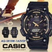 ราคา Win Watch shop นาฬิกา Casio Standard Tough solar รุ่น AQS810W1A3V นาฬิกาผู้ชาย สายเรซิ่น สีดำ (3048170805)