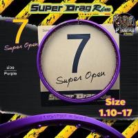 ราคา (ขายเป็นวงนะครับ) วงล้อSUPER DRAG RIM ล้อซุปเปอร์แดร็กริม วงล้ออลูมิเนียม Series7 Super Open สีม่วง (11883070288)