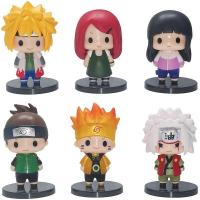 ราคา 6 ชิ้น/เซ็ต Naruto Jiraiya Haruno Sakura Sasuke Namikaze Minato Action Figure ของเล่นอะนิเมะ Uzumaki Naruto ตุ๊กตาตุ๊กตาของขวัญ (26051322043)