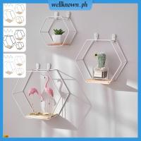 ราคา 3ชิ้นติดผนังชั้นวางจัดเก็บหกเหลี่ยมรูปร่างผนังลอยชั้นวางผนังชั้นวางจอแสดงผลสําหรับแสดงกรอบรูป ร้านค้า0313 (41966310387)