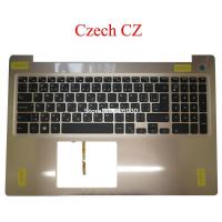 ราคา Backlit Czech CZ Laptop Palmrest For DELL For Inspiron 15 5570 5575 P75F 0VDFV7 VDFV7 09T1KY 9T1KY with gold upper case (17186446041)