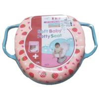 ราคา Farlin ฝาชักโครกเด็กเสริมฟองน้ำ พร้อมมือจับ (สีชมพู) (406763643)