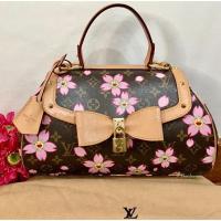 ราคา Louis Vuitton Monogram Cherry Blossom Sac Retro Limited Bag แท้ % (7242304185)