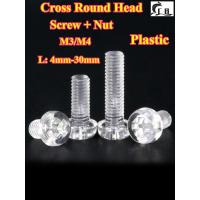 ราคา [CB-PCSZYT] PC พลาสติกใส, สกรูหัวกลม Phillips + น็อต, สกรูพลาสติก + น็อต M3/M4 ฉนวน Alec Cross Pan Head Bolt ความยาว 4 มม.-30 มม. (41800500562)