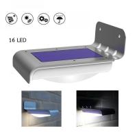 ราคา โคมไฟติดผนังโซล่าเซลล์ 16 LED ไฟรั๊ว ติดผนัง พลังงานแสงอาทิตย์ มีเซ็นเซอร์ตรวจจับความเคลื่อนไหว (1444053739)