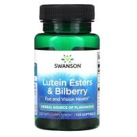 ราคา แท้ จากอเมริกาSwanson Lutein Esters & Bilberry 120 แคปซูล (19786129167)