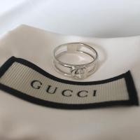 ราคา gucci Interlocking G ring silver size 18 / 58 women แหวนกุชชี่ มือ 1 ของแท้ แบบผู้หญิง อุปกรณ์ครบ (26717863970)