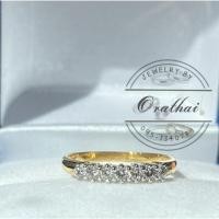 ราคา แหวนเพชรแท้เบลเยี่ยมทองแท้18k (13180723424)