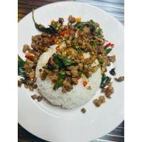 ราคา ข้าวกะเพราหมูสับ คั่วพริก (26736043121)