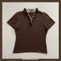 ราคา BURBERRY T Shirt เสื้อยืดคอวีมือสอง ✔️ (24026165475)