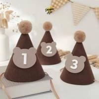 ราคา พร้อมส่ง!! หมวกวันเกิดเด็ก พร้อมสายรัดคาง พร้อพถ่ายรูปวันเกิด 1 ขวบ 2 ขวบ 3 ขวบ หมวก Happy Birthday (26524897231)