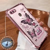 ราคา สําหรับ OPPO A5S A12 A7 F9 สี่มุมซิลิโคน anti drop เคสโทรศัพท์ไฟฟ้าความงามผีเสื้อออกแบบใหม่รูปแบบ TPU soft case (26216857668)