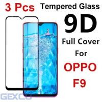ราคา ฟิล์ม OPPO F9 กระจกนิรภัยป้องกันหน้าจอแบบเต็มหน้าจอ 3 ชิ้น Anti-shatter 9D Full Cover OPPO F9 Pro (42115418037)