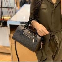 ราคา COACH ROWAN SATCHEL IN SIGNATURE CANVAS (COACH F83607) ระดับตัวTOPCOLOR : BROWN BLACK (8456984213)