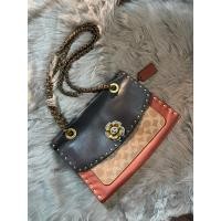ราคา กระเป๋า Coach แท้ รุ่น Parker กระเป๋ามือสอง ของแท้ กระเป๋าสะพายข้าง ครอสบอดี้ กระเป๋าสายโซ่ กระเป๋าสตรีทแบรนด์แท้ (29605465018)