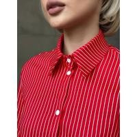 ราคา [LMS] เสื้อติดกระดุมแขนยาวลําลองแฟชั่นลายทางสําหรับผู้หญิง (42469306110)