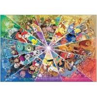 ราคา Tenyo 500 ชิ้นจิ๊กซอว์ปริศนาวงกลมสี Disney&Disney/Pixar Gyutto Series Stained Art 25X36 ซม. (43814959761)