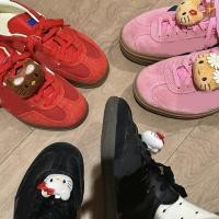 ราคา [TA] 1 คู่ Kawaii Hello Kitty ตุ๊กตาตุ๊กตาเชือกผูกรองเท้าหัวเข็มขัด Sanrio KT Cat DIY รองเท้าดอกไม้รองเท้าผ้าใบอุปกรณ์ตกแต่ง TH (27682959546)