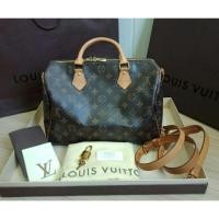 ราคา Used Authentic lv louis vuitton speedy ban mono 30 (984223895)