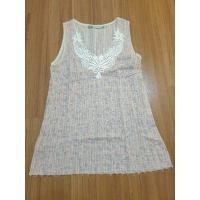 ราคา เสื้อแขนกุด CC-OO size s โทนชมพูม่วง ผ้าคอตต้อนพิมพ์ลายดอกไม้_อก 32 ยาว 24 นิ้ว วงแขน 16 (26863404384)