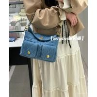 ราคา Chanel 25P Denim hobo Underarm Hippie Bag Denim Diamond Check Underarm Bag กระเป๋าสะพาย hobo Hippie Bag (28741999522)