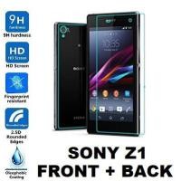 ราคา Sony Xperia Z1 กระจกนิรภัยด้านหน้า + ด้านหลัง 9H Crystal Clear Screen Protector (27067007895)