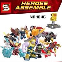 ราคา เลโก้จีน ฮีโร่ แพค 8 ครบชุด ไอรอนแมน ธานอส Avenger Infinity War Super Heros (มีถุงมือทานอส) (2078410733)