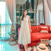 ราคา เดรสงานป้าย Valley girl ไซค์ M มือ1ป้ายห้อย[รวมส่งฟรี] (7835932359)