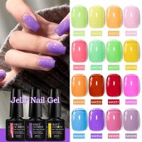 ราคา MEET ACROSS 7ml Jelly Color Nail Gel Polish โปร่งแสง Soak Off Nail Art ยาทาเล็บกึ่งถาวร (40859419211)