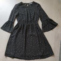 ราคา ชุดเดรสคอกลมสีกากีลายจุดสีขาวแขนระบายH&M (41406216363)