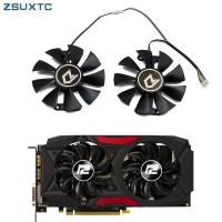 ราคา 2 ชิ้น/ล็อต GA91S2U GPU Cooling พัดลมสําหรับ PowerColor Red Devil Radeon RX 470 480 580 กราฟิกการ์ดพัดลม Cooler (42019199563)