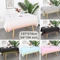 ราคา ผ้าปูโต๊ะแบบใช้แล้วทิ้งผ้าคลุมโต๊ะพลาสติกกันน้ำกันน้ำพลาสติกสำหรับตารางงานเลี้ยงวันเกิดความต้องการตกแต่งงานปาร์ตี้ (25720228278)