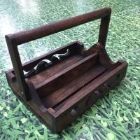 ราคา ตระกร้าใส่เครื่องปรุงไม้สักฉลุลาย (5731604939)