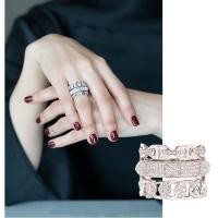 ราคา แหวนเพทาย สามชั้น ประดับเพทาย สีขาว สําหรับผู้หญิง (20580524484)