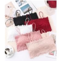 ราคา บราลูกไม้สายเดี่ยว สายเล็ก LB-105 ครอปบราลูกไม้ สายเดี่ยวฟองน้ำในตัว (8724876628)