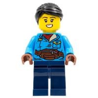 ราคา Brick2cube Minifigure - Woman, Black Hair, Dark Azure Jacket, Dark Blue Legs - hol270 (44166128041)