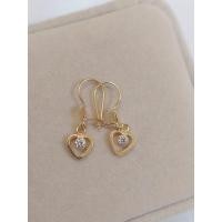 ราคา MATA ต่างหูตะขอจี้หัวใจตาเดี่ยวสีขาว 1 กรัม สีทองอ่อน (26311838570)