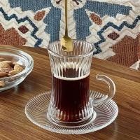 ราคา แก้วคริสตัลลีน ชุดถ้วยผลไม้ แก้วกาแฟสไตล์วินเทจ แก้วใสพร้อมมจานรองแก้ว (27228734556)