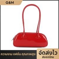 ราคา G&M,Gกระเป๋าถือ,แฟชั่นสไตล์เกาหลี, หนังสิทธิบัตรกระลอกน้ำย้อนยุค, กระเป๋าสะพายสตรีพร็อพ, หนังนิ่มหรูหรา, กระเป๋าบอลลูน (25839605405)