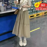 ราคา กระโปรงเอวสูงสตรียาวออกแบบกระโปรงทรงเอทรงตรงสไตล์เอวยางยืด2200 (42313519233)